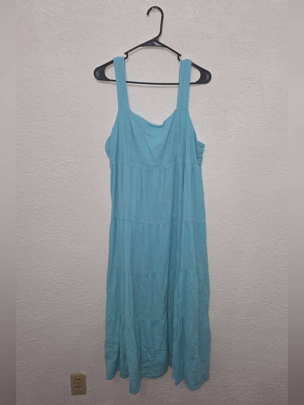 SO Sky Blue Sleeveless Tiered Dress